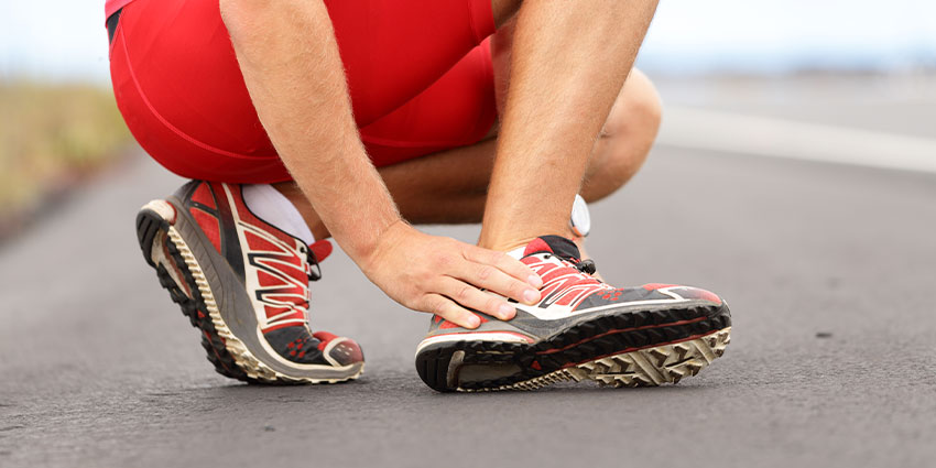 patient needing ankle pain chiropractor in Wilmington