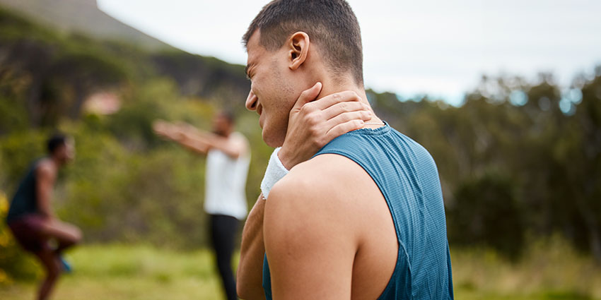 patient needing neck pain chiropractor in Wilmington